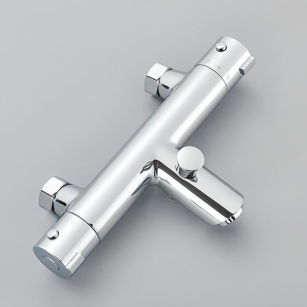 Robinet mitigeur thermostatique laiton poli design