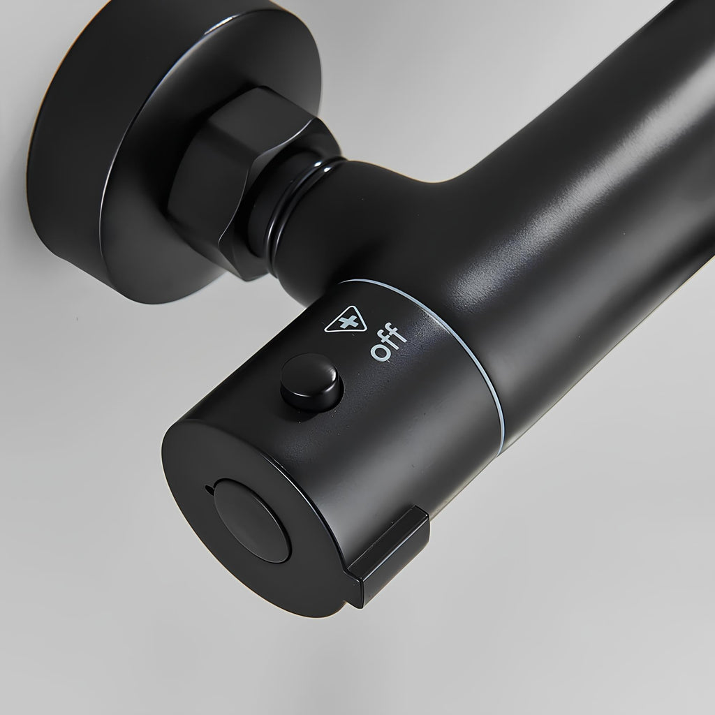 Robinet mitigeur thermostatique laiton poli design