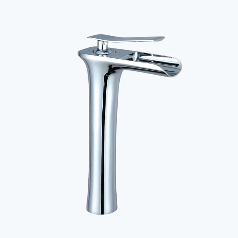 Robinet mitigeur vasque bec cascade laiton massif