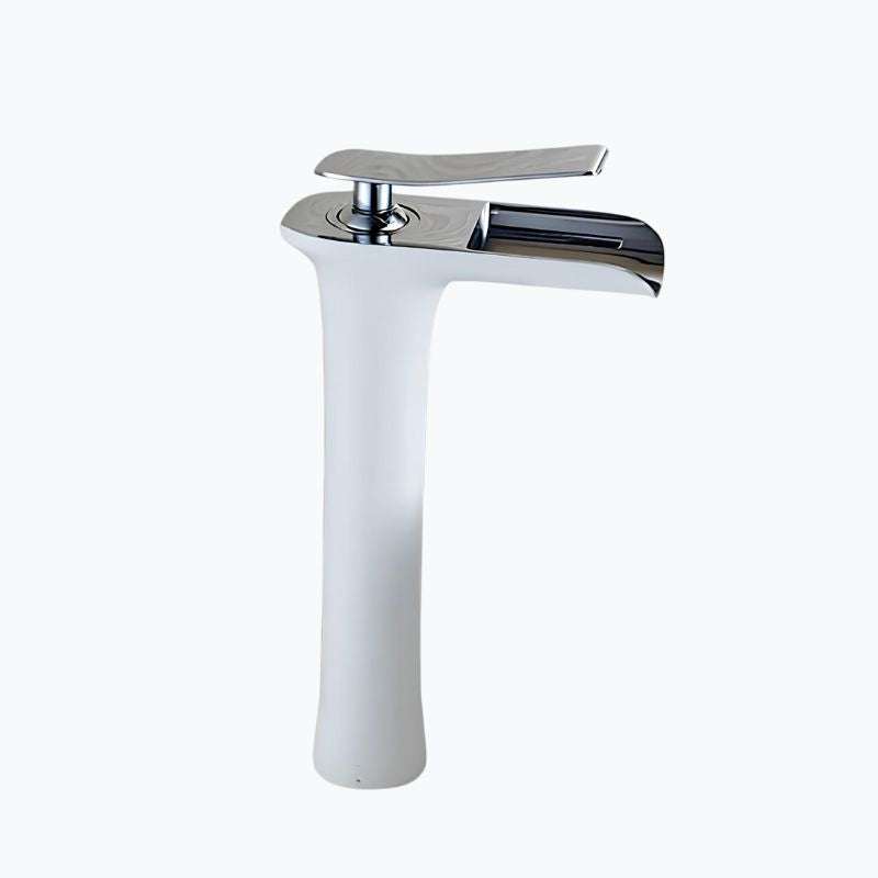 Robinet mitigeur vasque bec cascade laiton massif