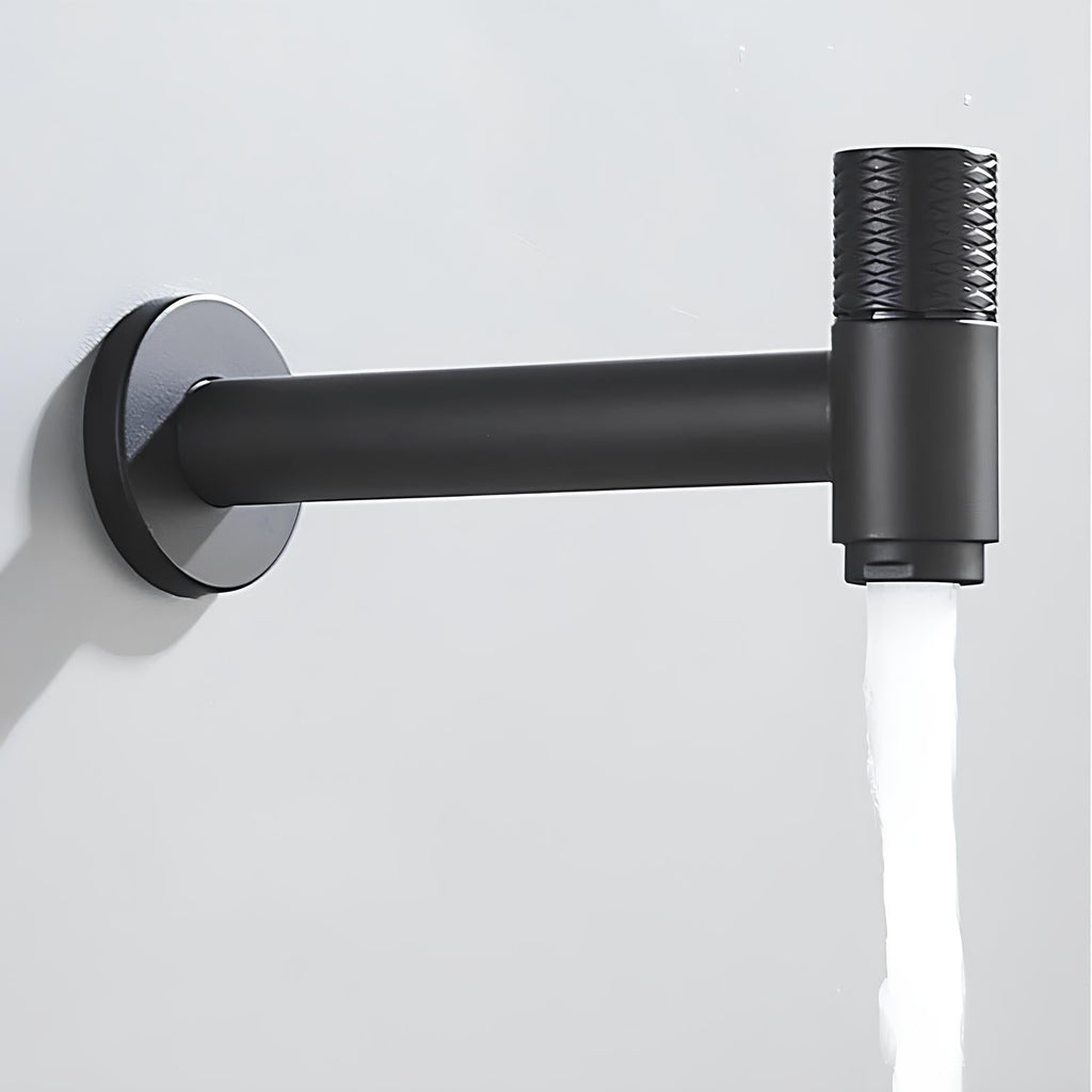 Robinet mural acier inoxydable eau froide intérieur extérieur