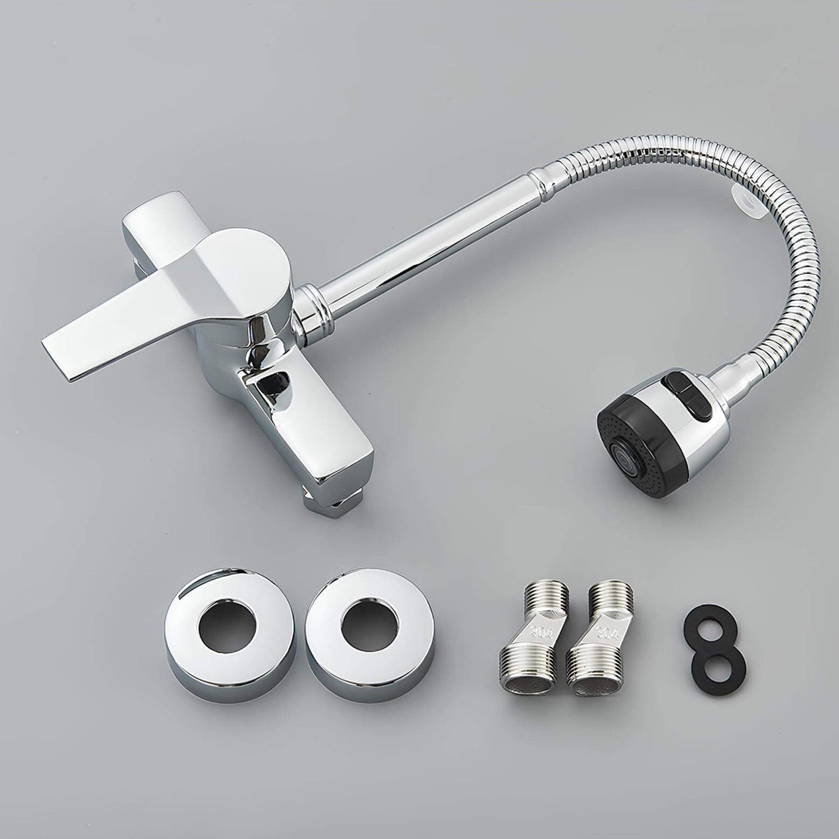 Robinet mural cuisine 2 fonctions bec orientable
