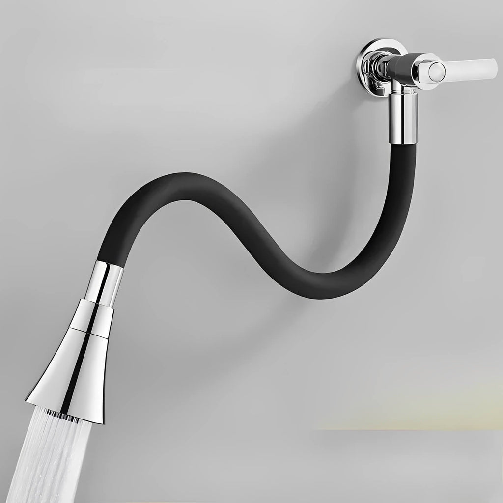 Robinet mural cuisine eau froide - Bec flexible 360°