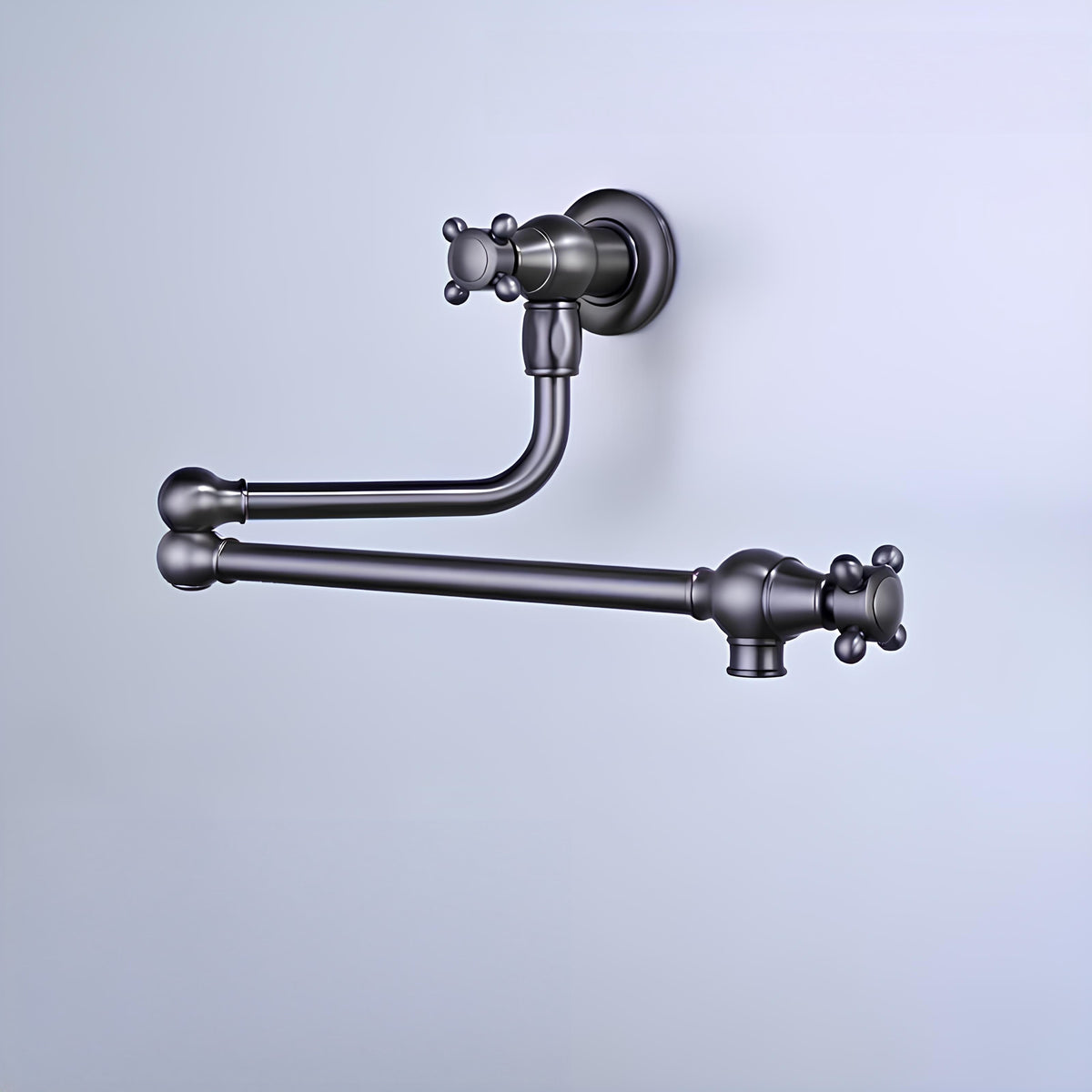 Robinet mural cuisine laiton bec pliable eau froide
