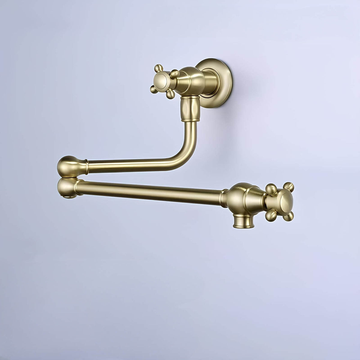 Robinet mural cuisine laiton bec pliable eau froide