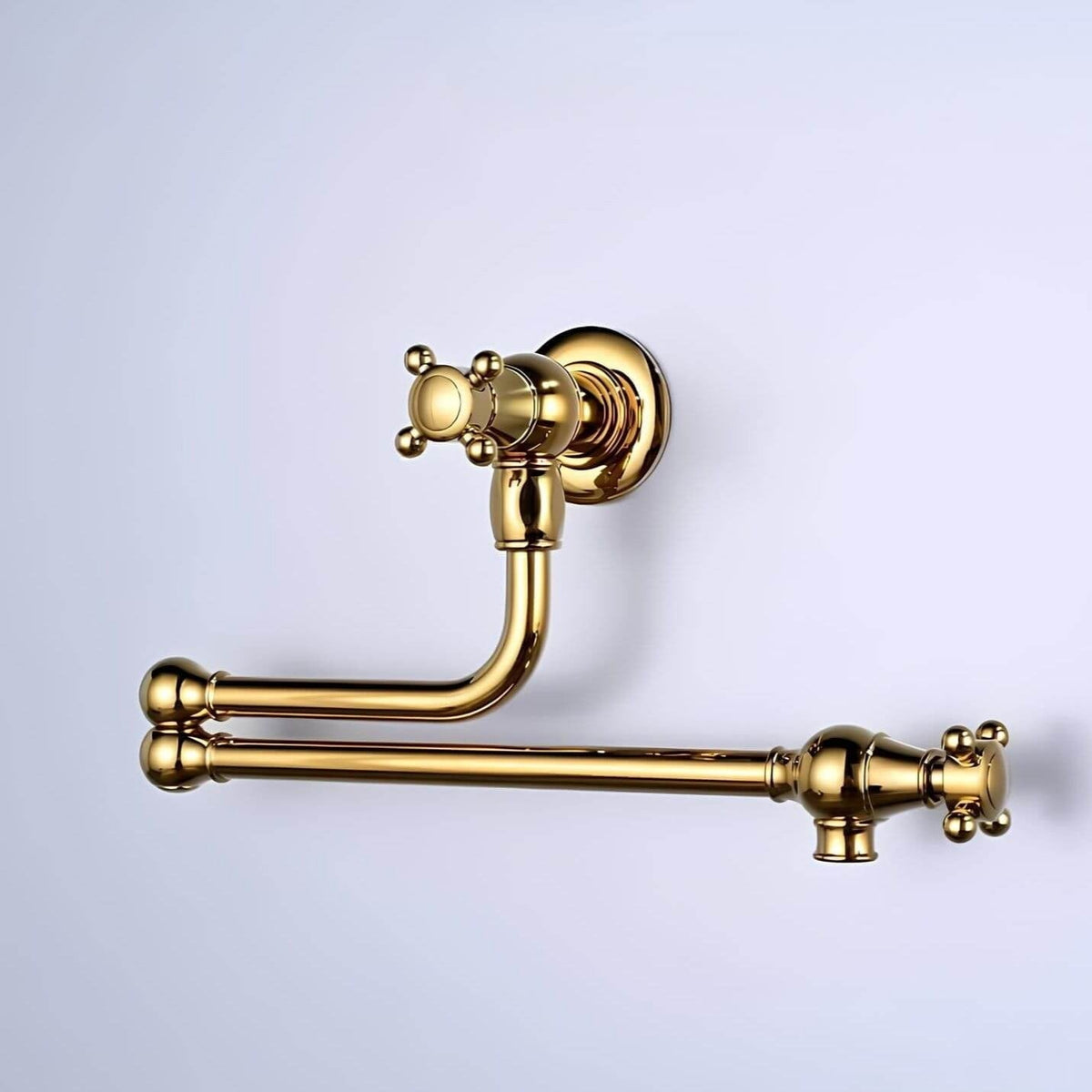 Robinet mural cuisine laiton bec pliable eau froide
