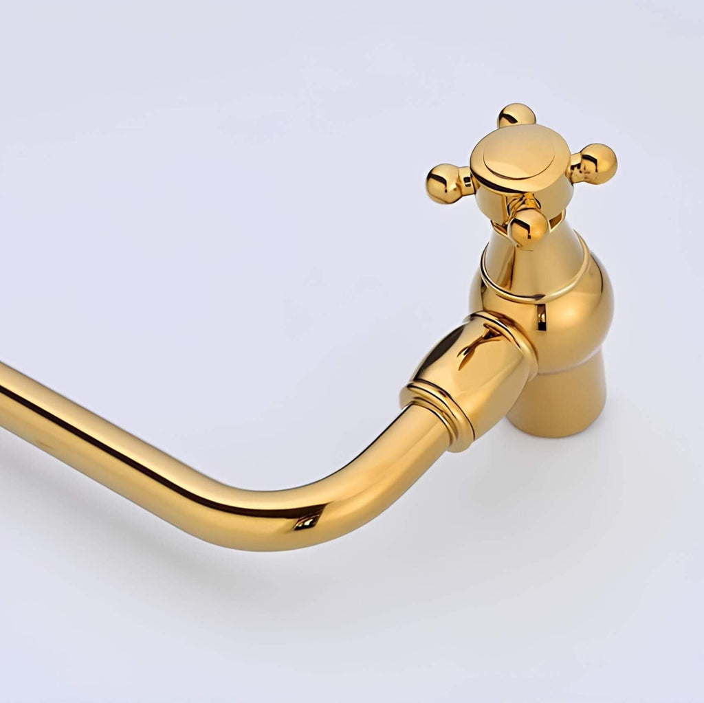 Robinet mural cuisine laiton bec pliable eau froide