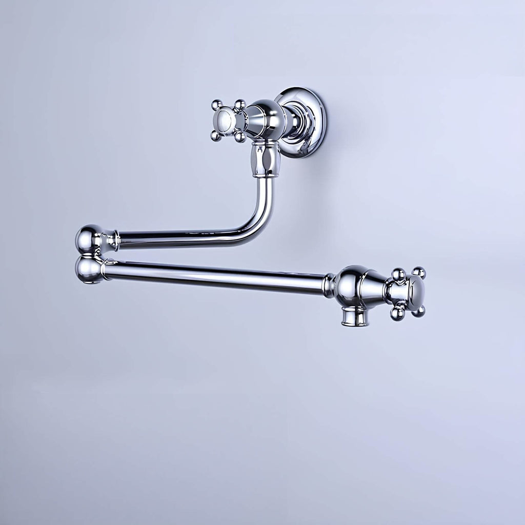 Robinet mural cuisine laiton bec pliable eau froide