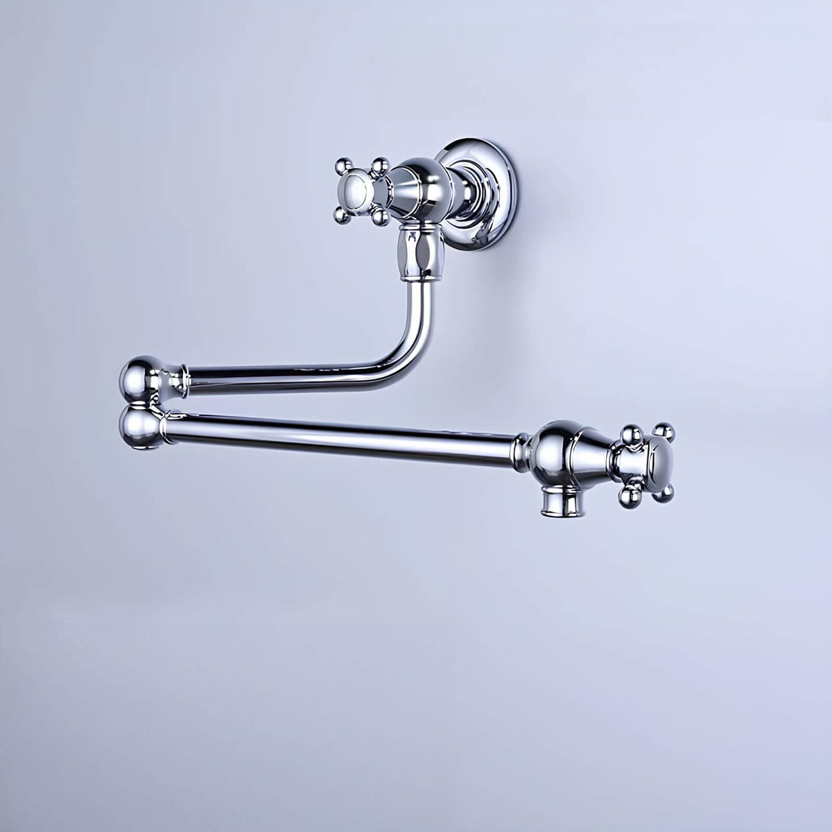 Robinet mural cuisine laiton bec pliable eau froide