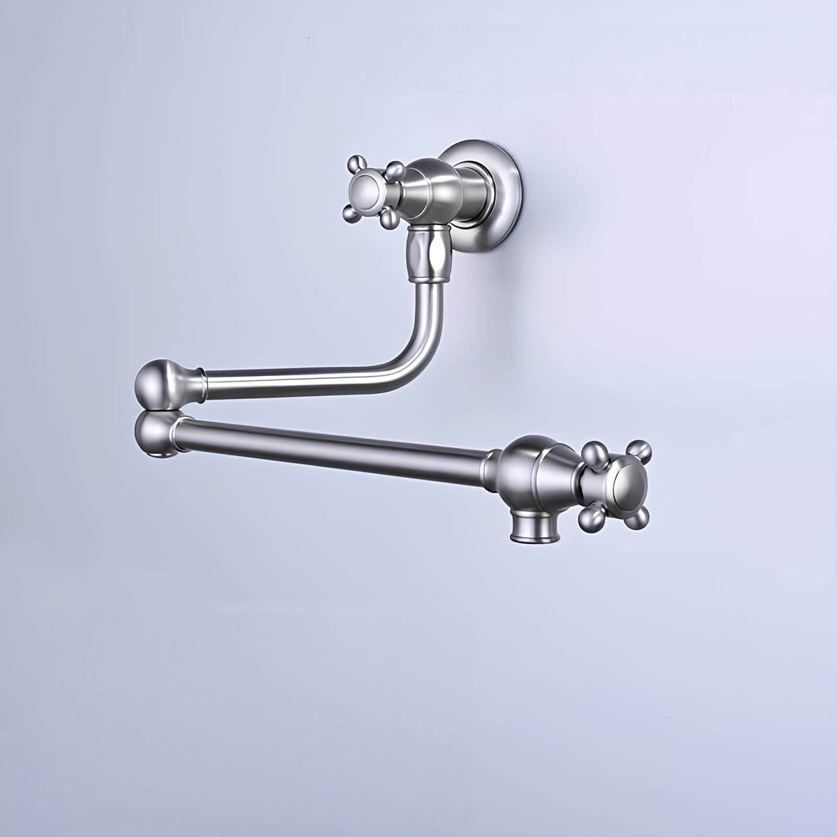 Robinet mural cuisine laiton bec pliable eau froide