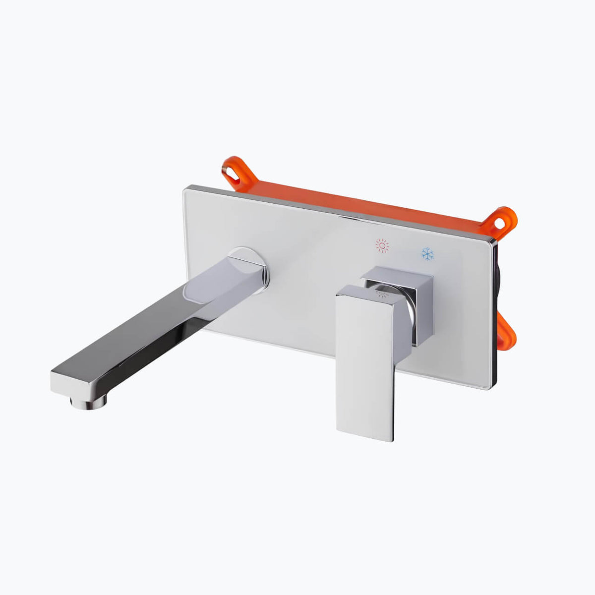 Robinet mural design rectangulaire minimaliste