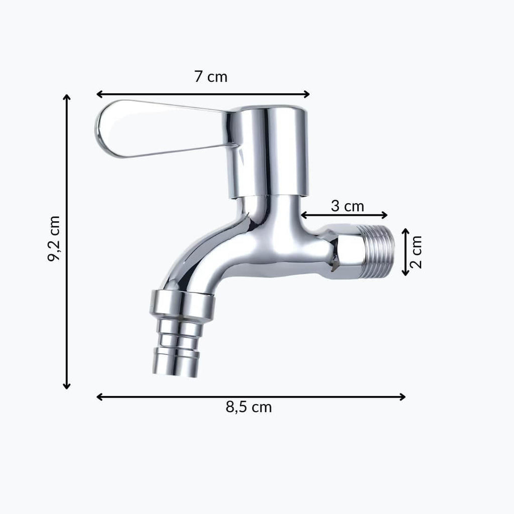 Robinet mural inox eau froide machine à laver