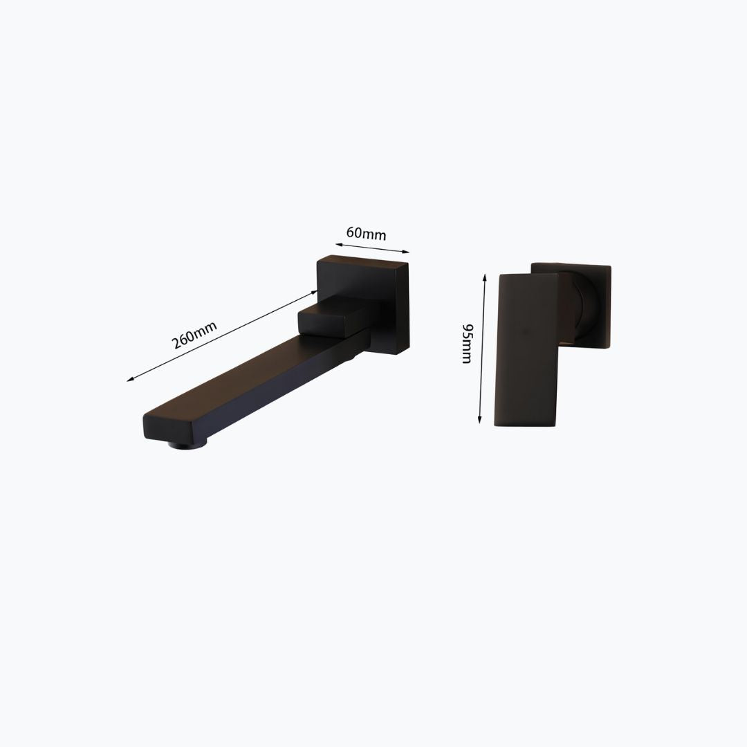 Robinet mural rabattable bec orientable