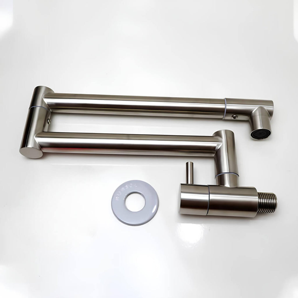 Robinet mural rabattable eau froide acier inoxydable