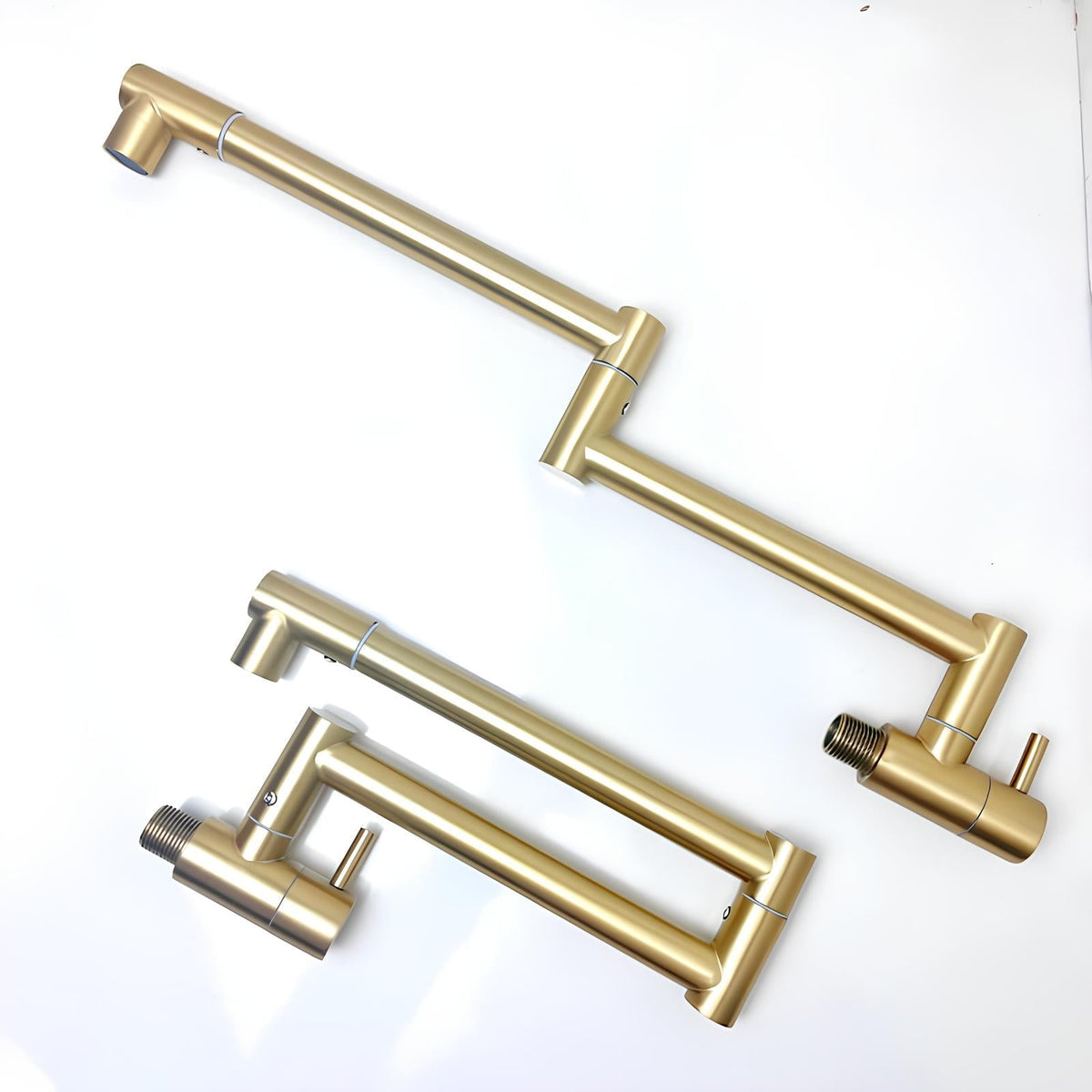 Robinet mural rabattable eau froide acier inoxydable