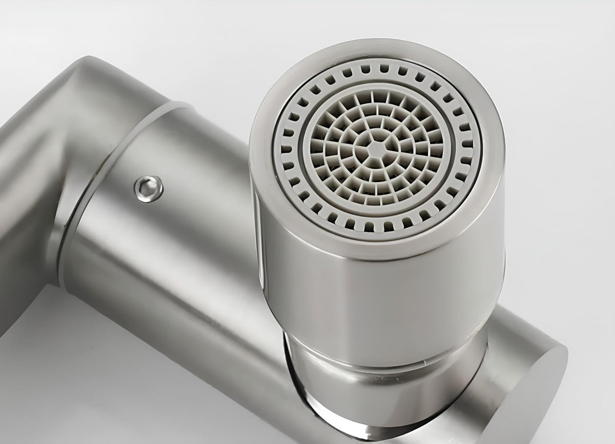 Robinet mural rabattable inox 360°