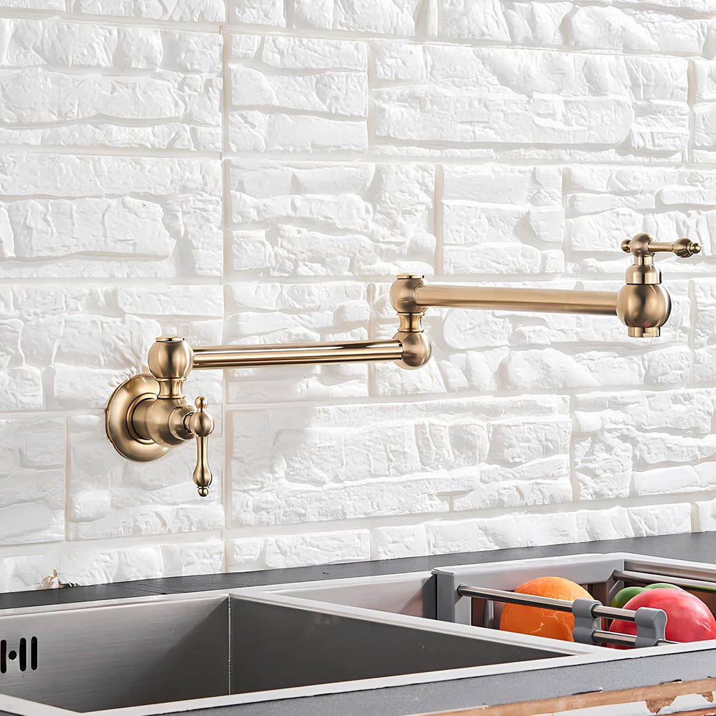 Robinet rabattable eau froide design laiton
