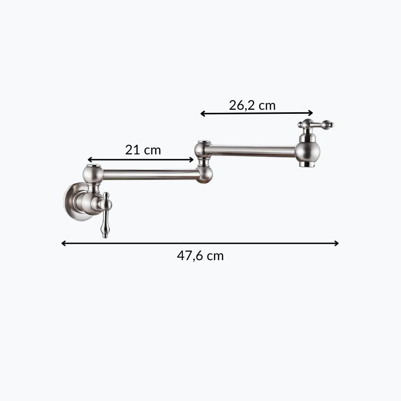 Robinet rabattable eau froide design laiton