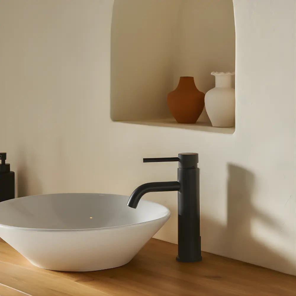 Robinet salle de bain noir mat