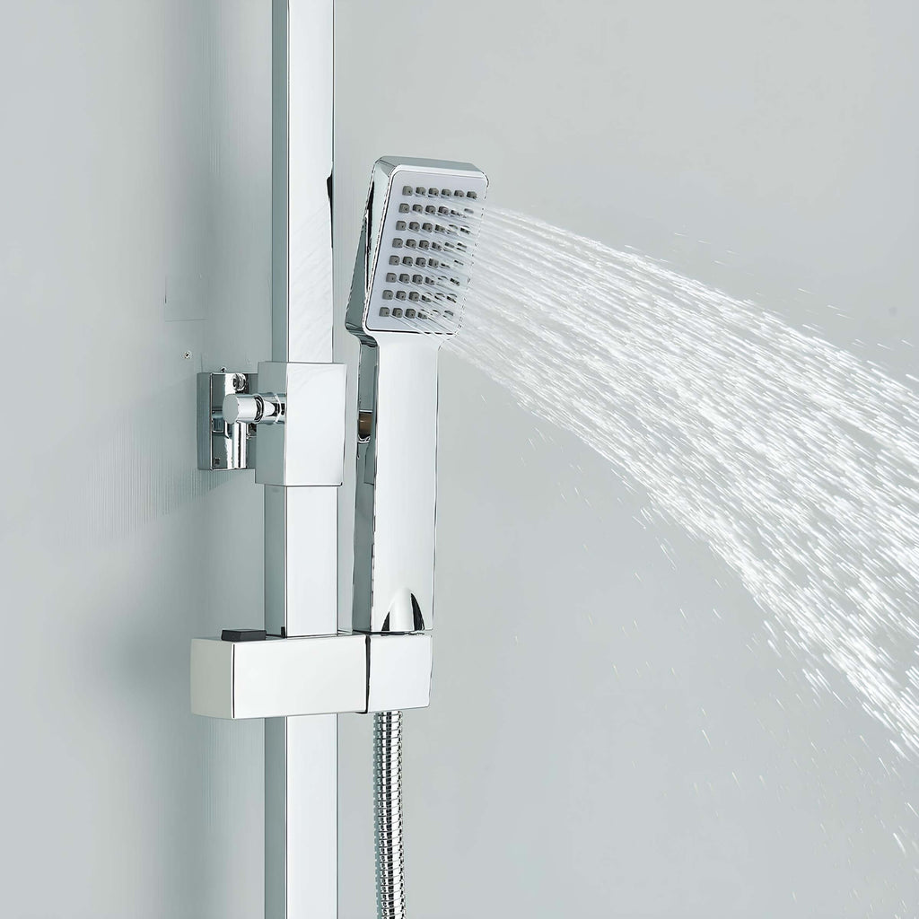 Robinet thermostatique de douche murale chromé