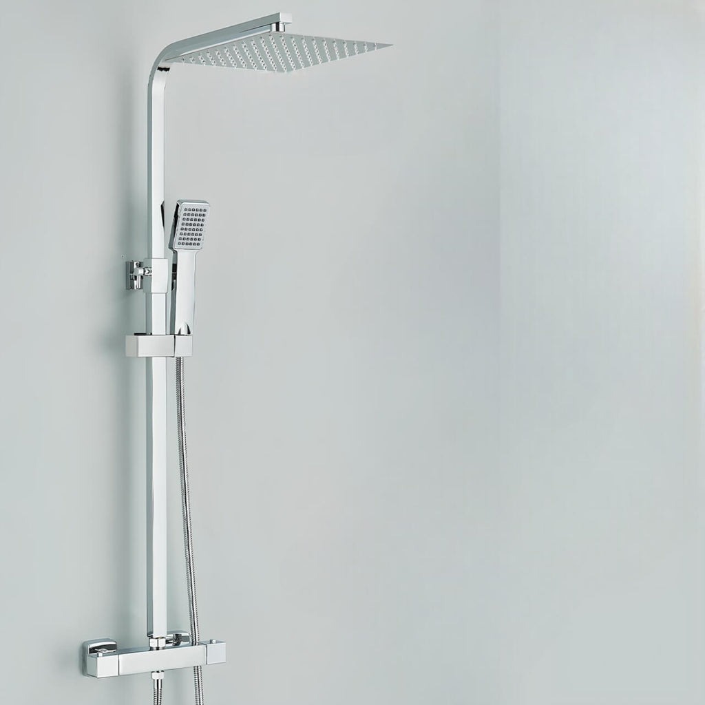 Robinet thermostatique de douche murale chromé