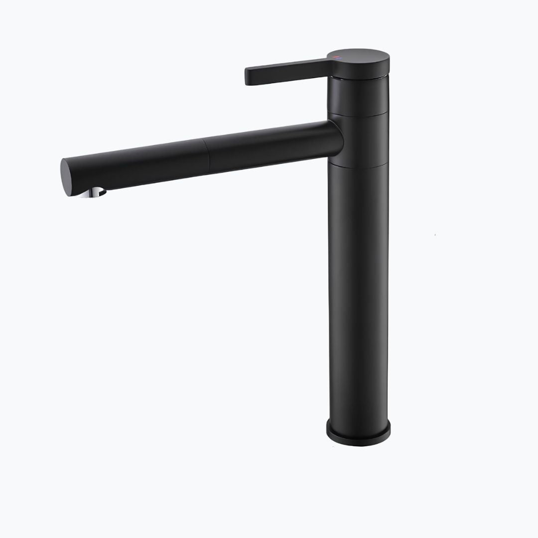 Robinet vasque bec pivotant monocommande