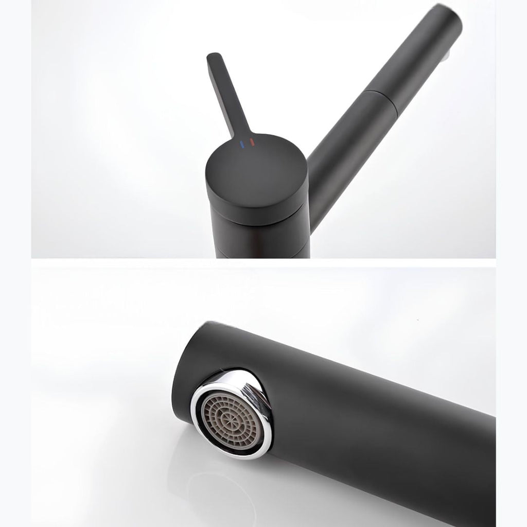 Robinet vasque bec pivotant monocommande