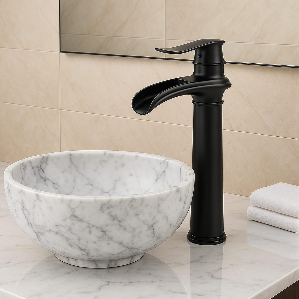 Robinet vasque cascade design contemporain
