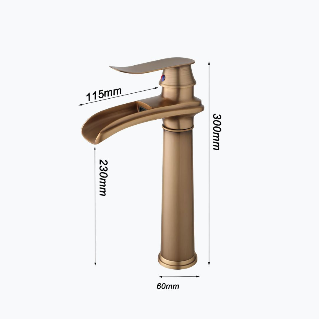 Robinet vasque cascade design contemporain