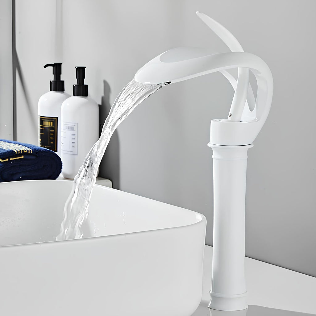 Robinet vasque cascade laiton design moderne