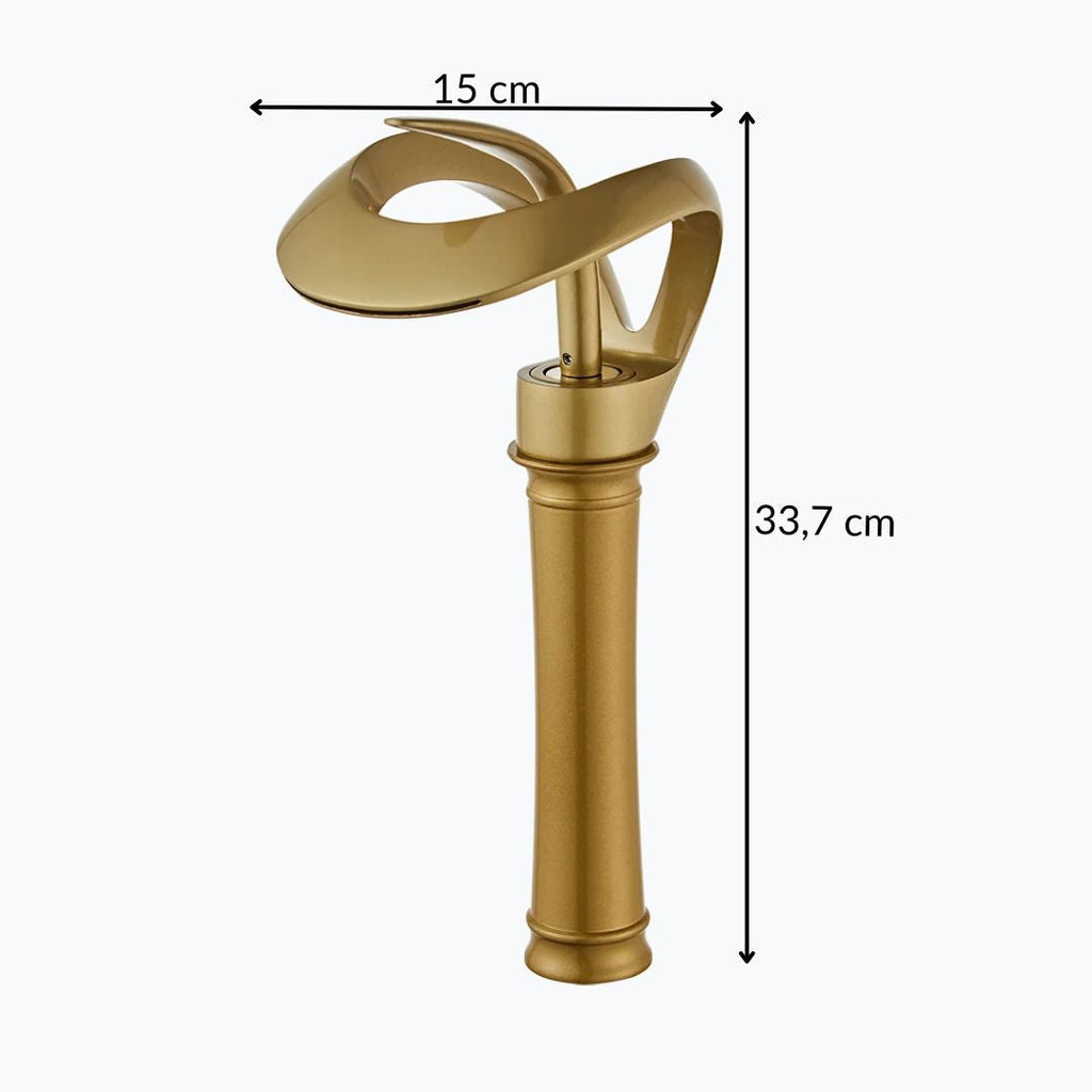 Robinet vasque cascade laiton design moderne