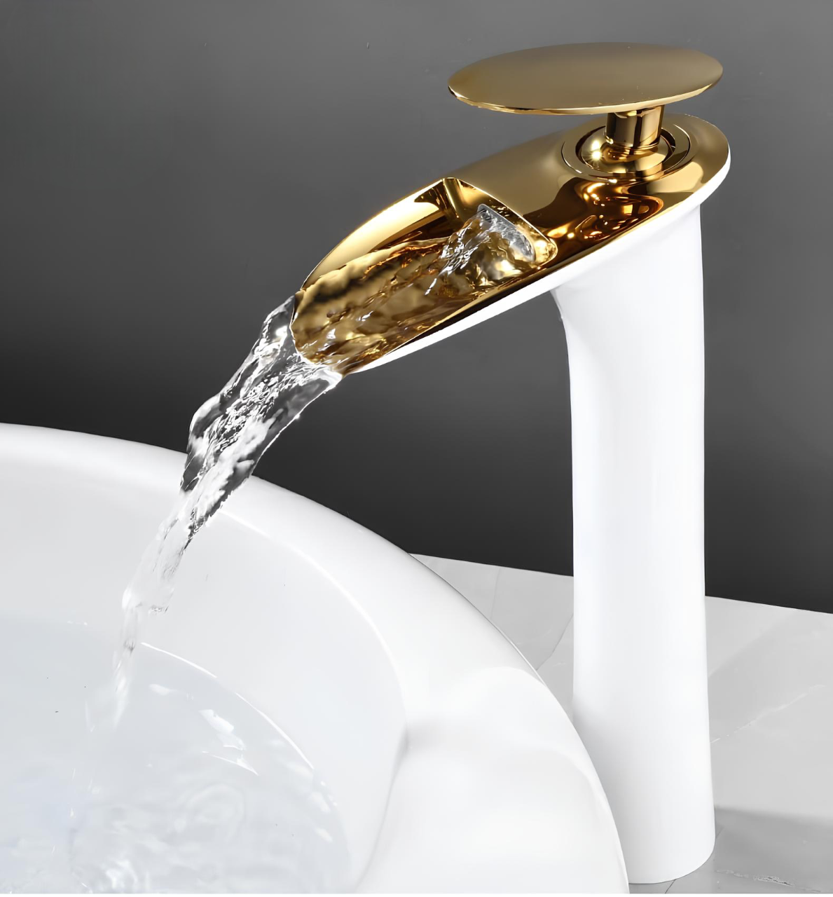 Robinet vasque cascade moderne design