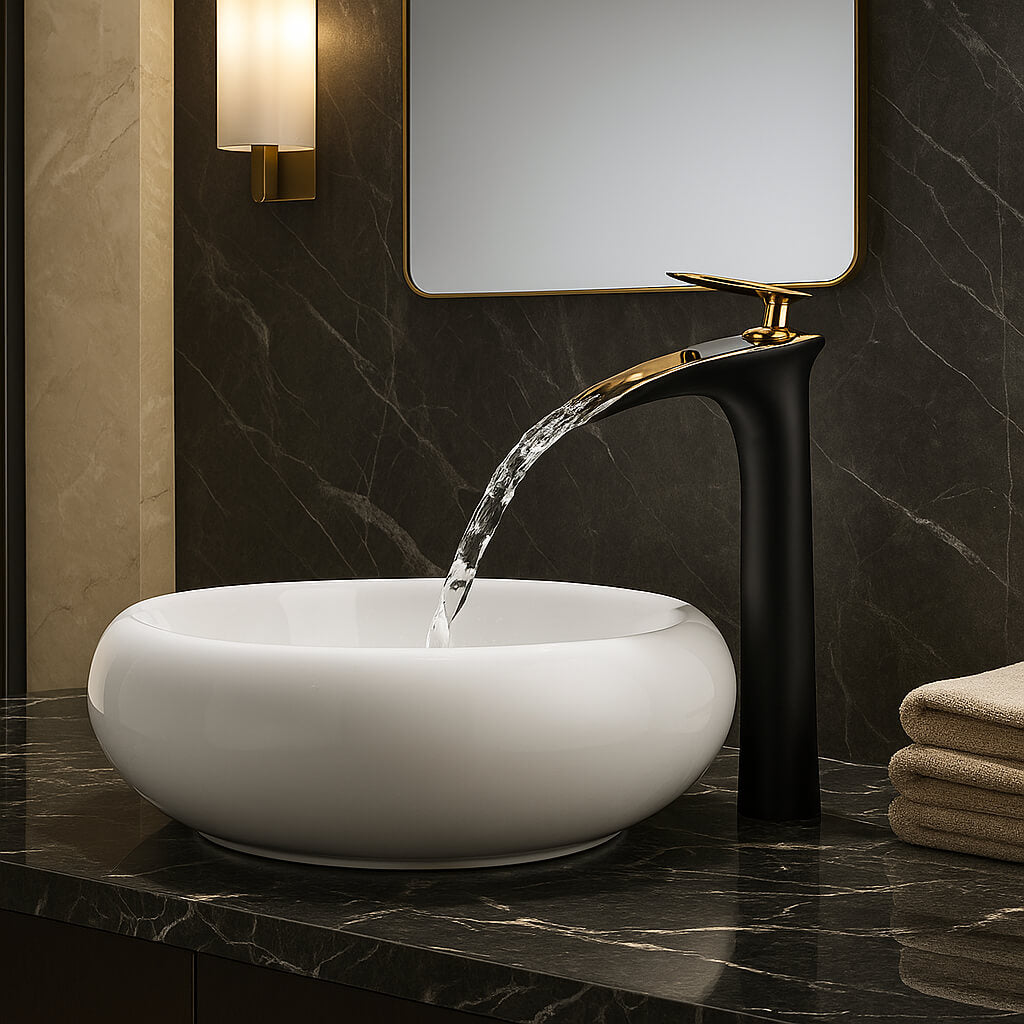 Robinet vasque cascade moderne design