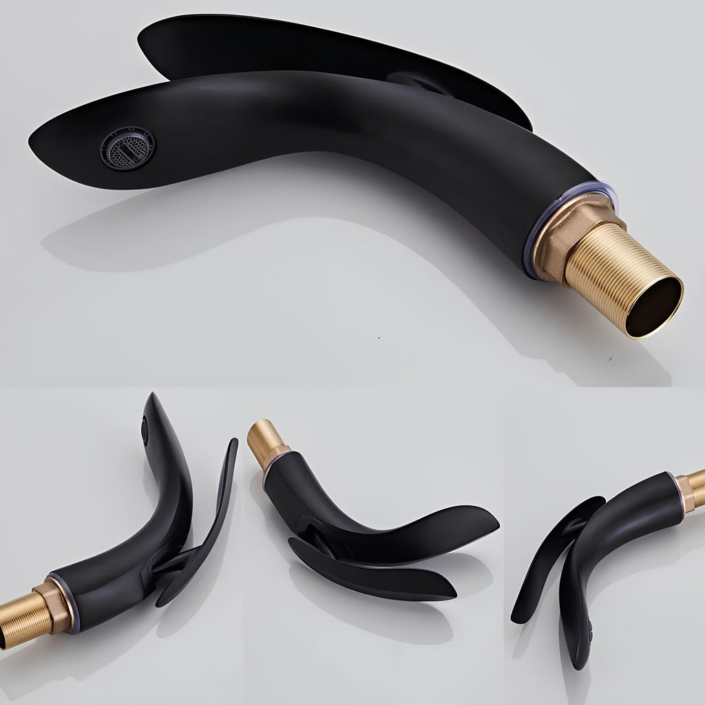 Robinet vasque design requin moderne laiton