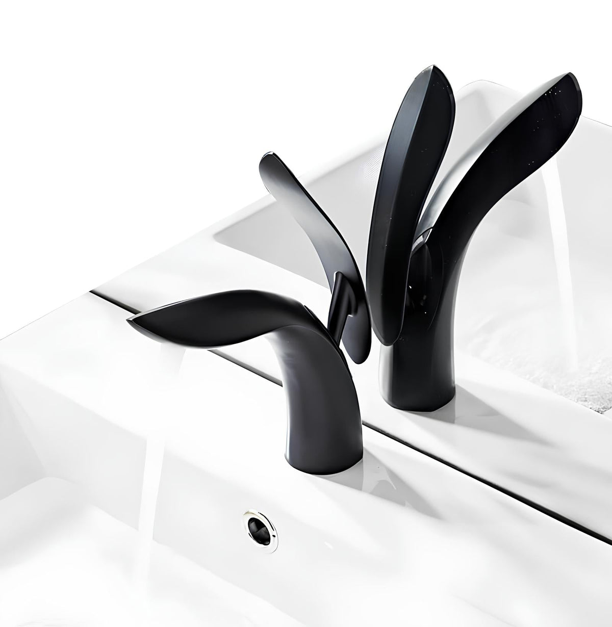Robinet vasque design requin moderne laiton