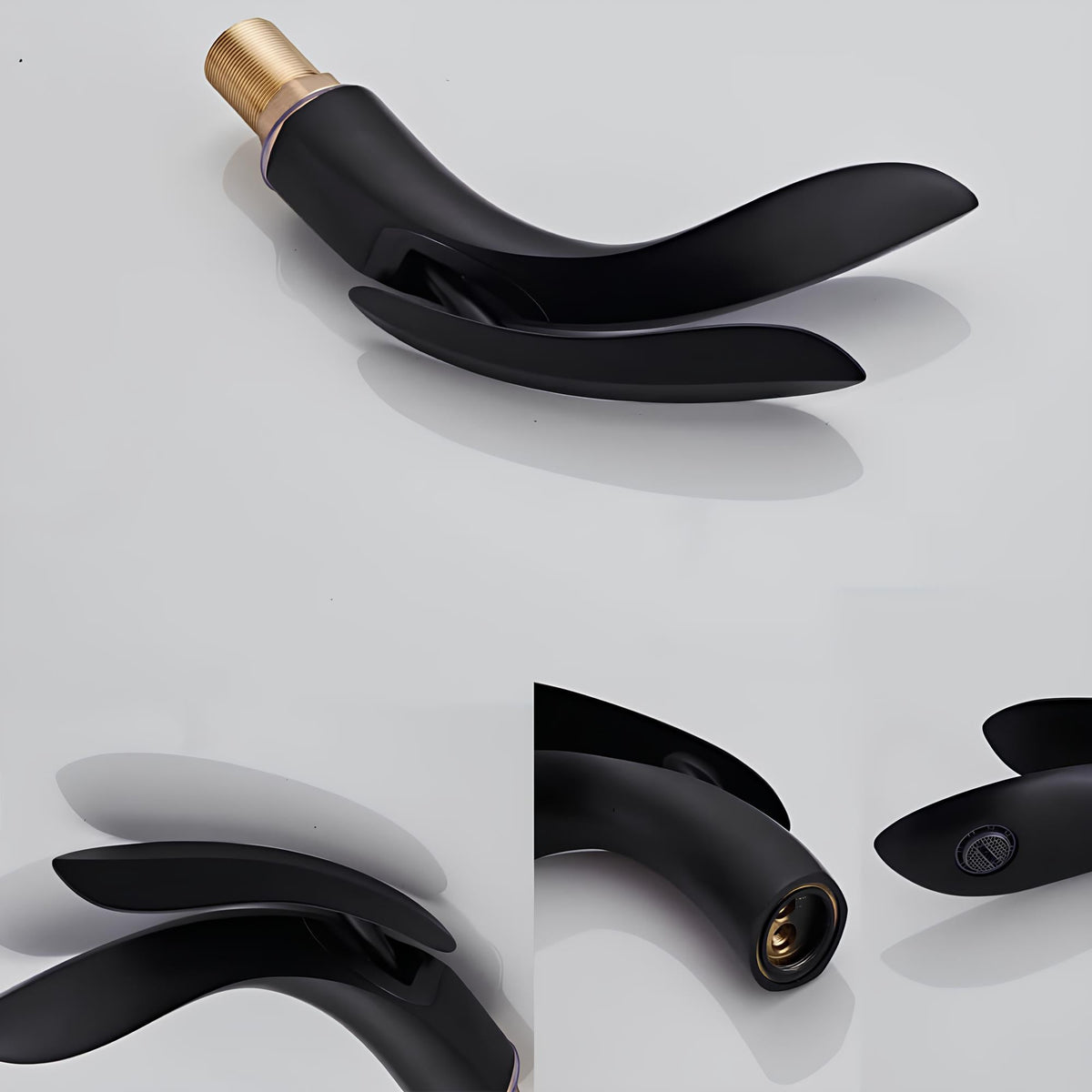 Robinet vasque design requin moderne laiton