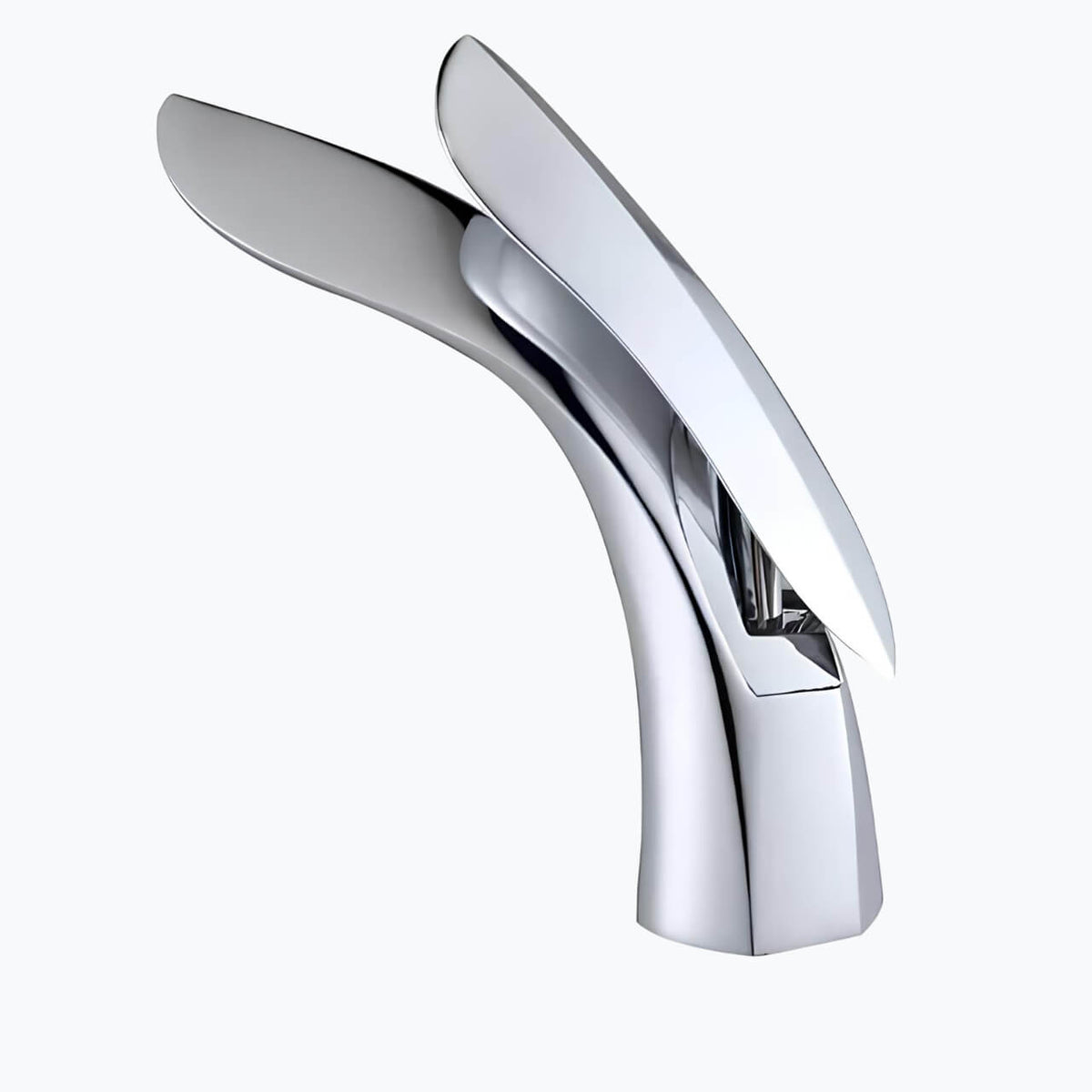 Robinet vasque design requin moderne laiton