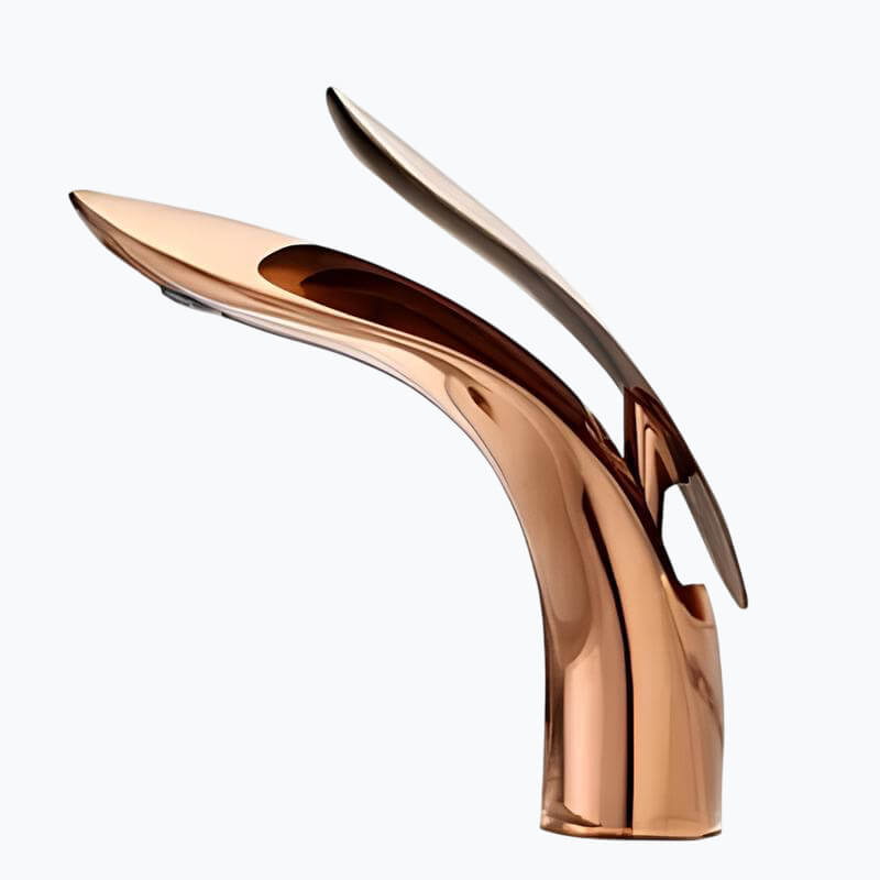 Robinet vasque design requin moderne laiton