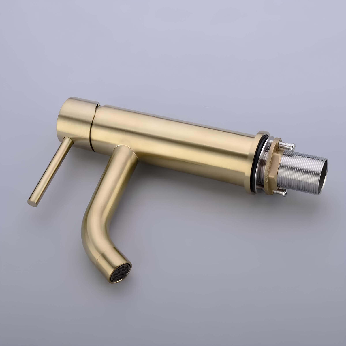 Robinet vasque doré mitigeur contemporain