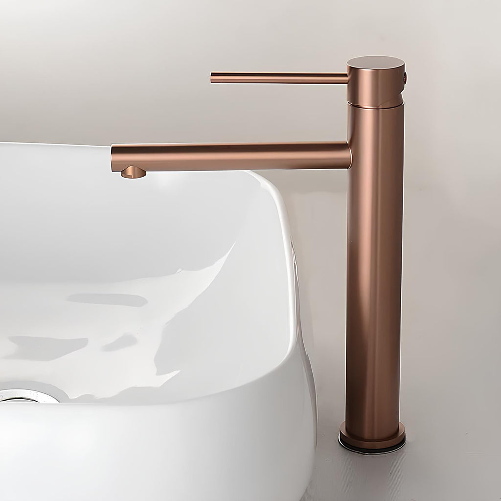 Robinet vasque haut bronze design contemporain