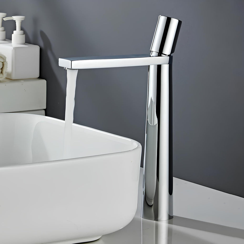 Robinet vasque laiton massif contemporain