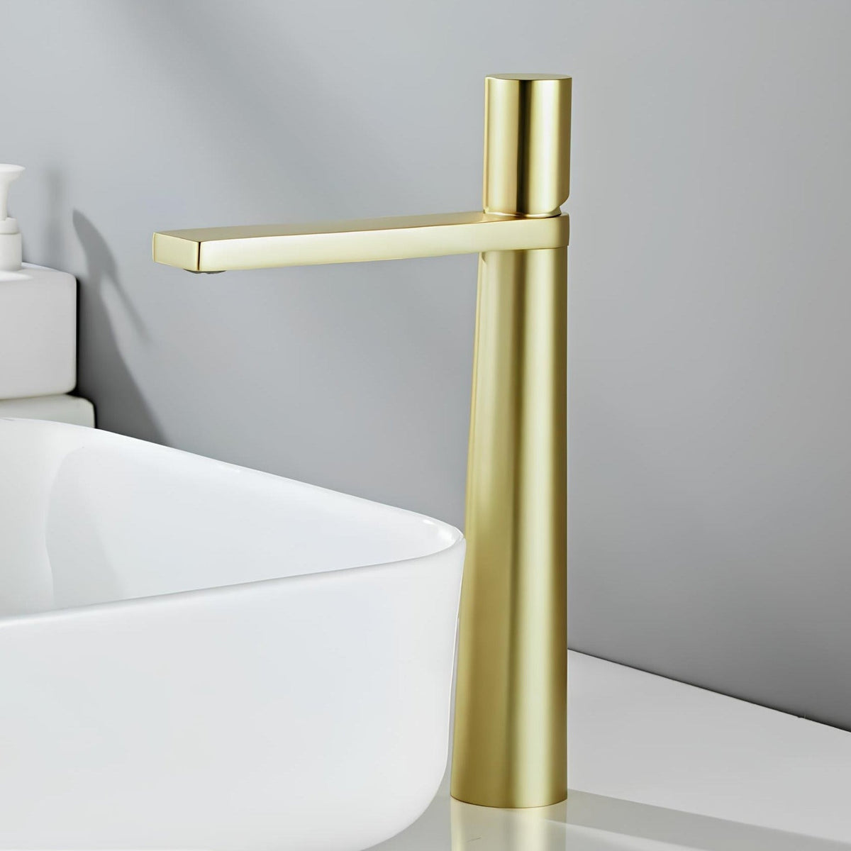 Robinet vasque laiton massif contemporain