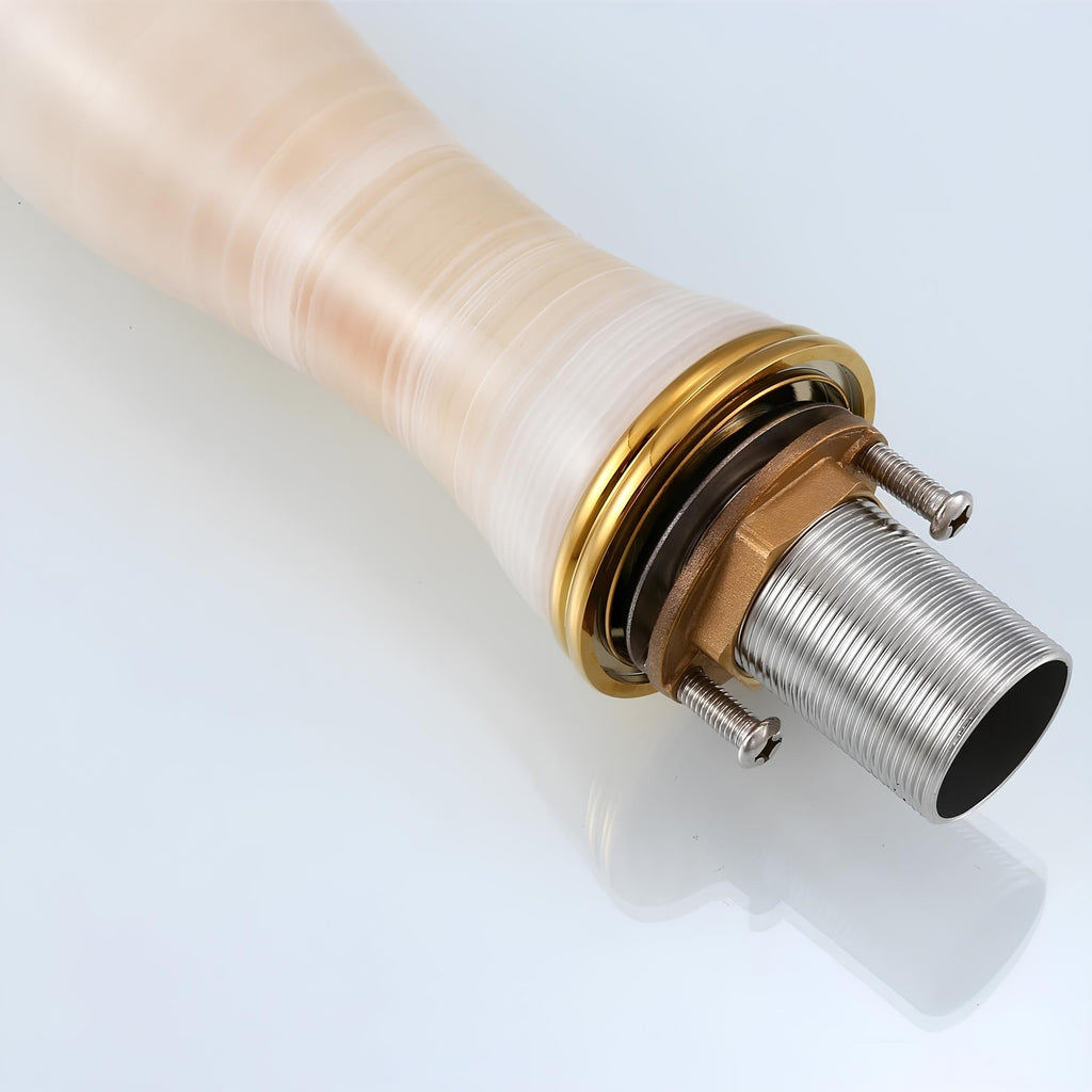 Robinet vasque marbre laiton doré luxe