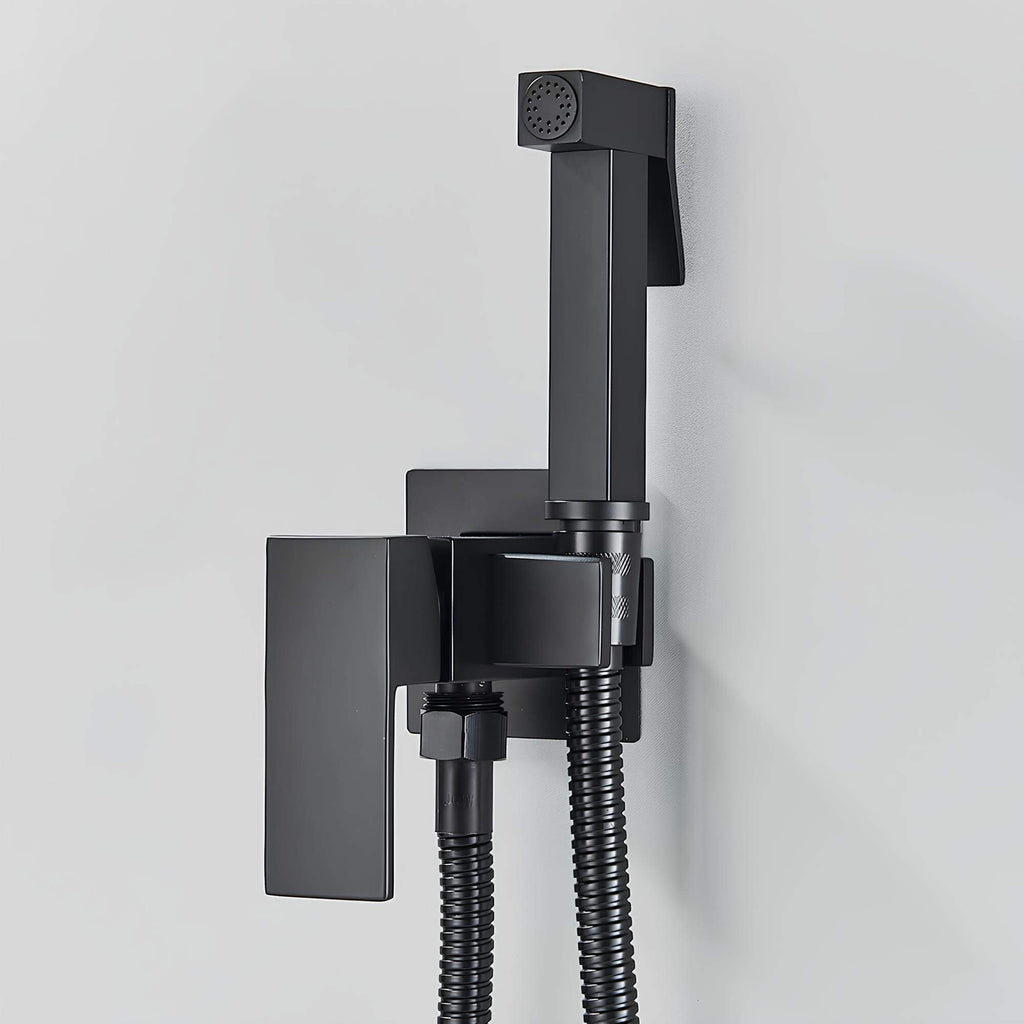 Douchette WC murale eau chaude froide laiton