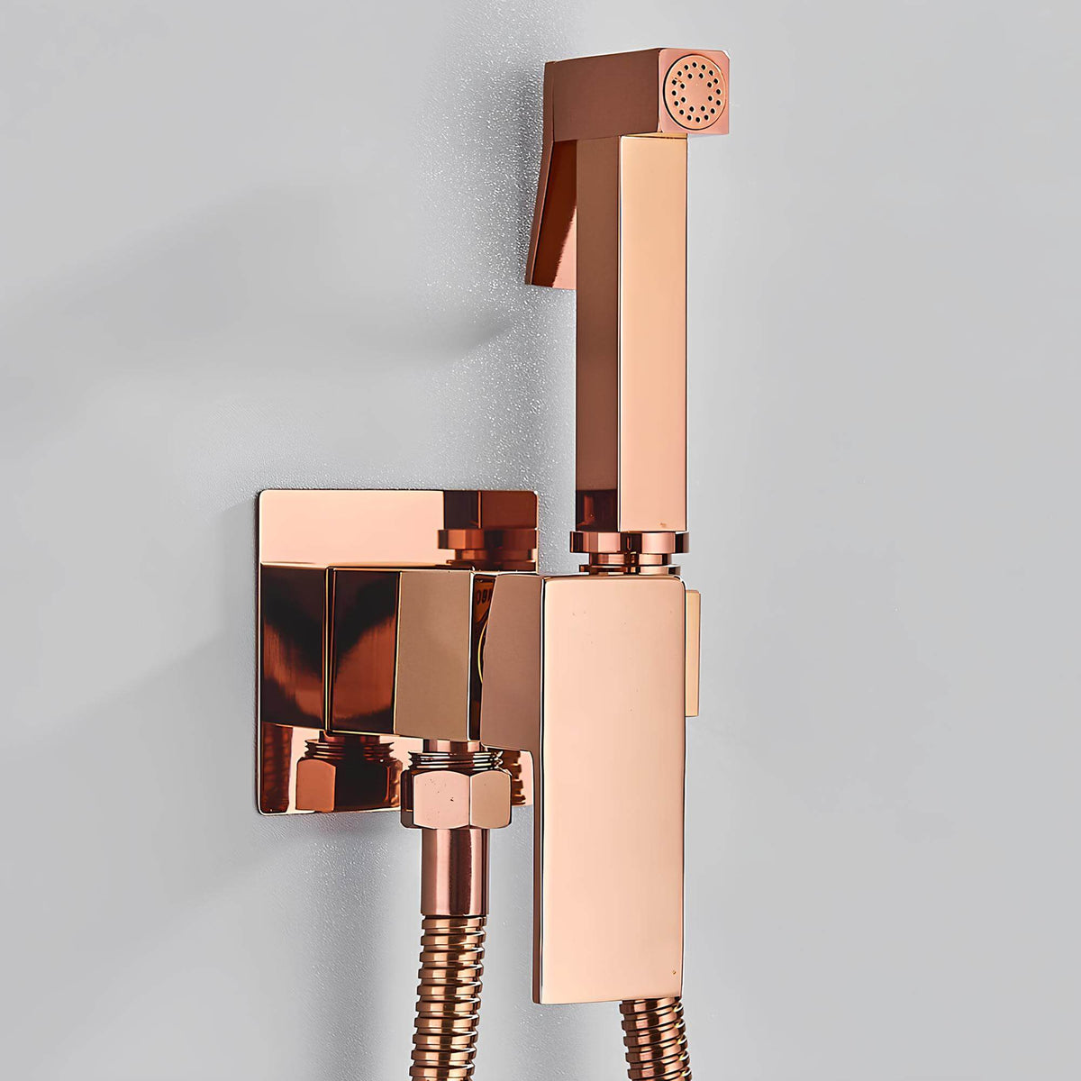Douchette WC murale eau chaude froide laiton