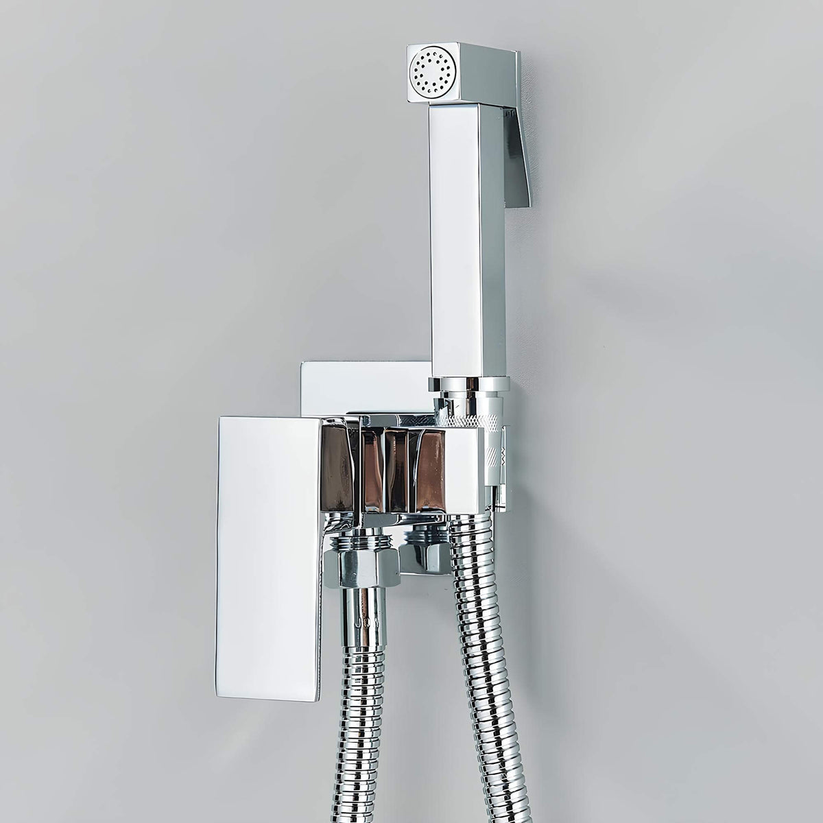 Douchette WC murale eau chaude froide laiton
