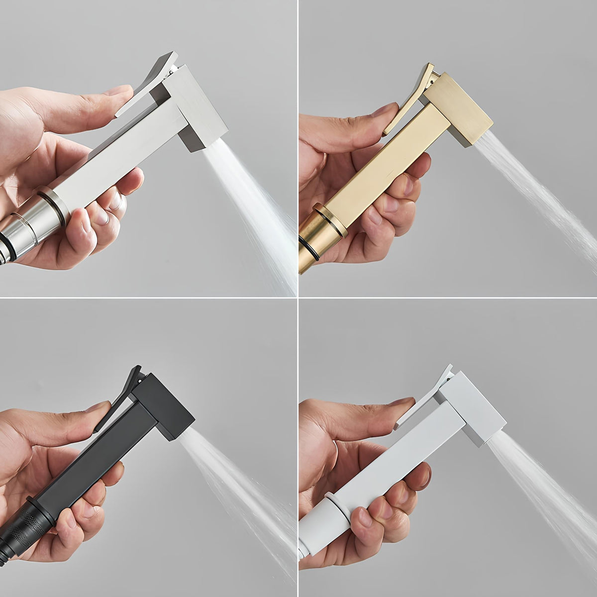 Douchette WC murale acier inoxydable