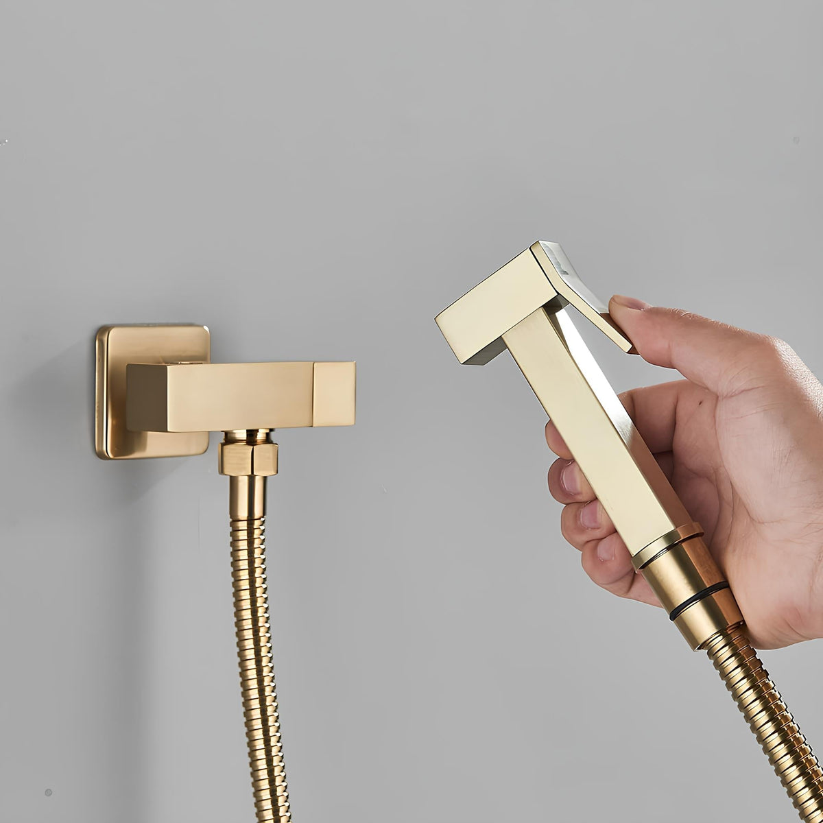 Douchette WC murale acier inoxydable