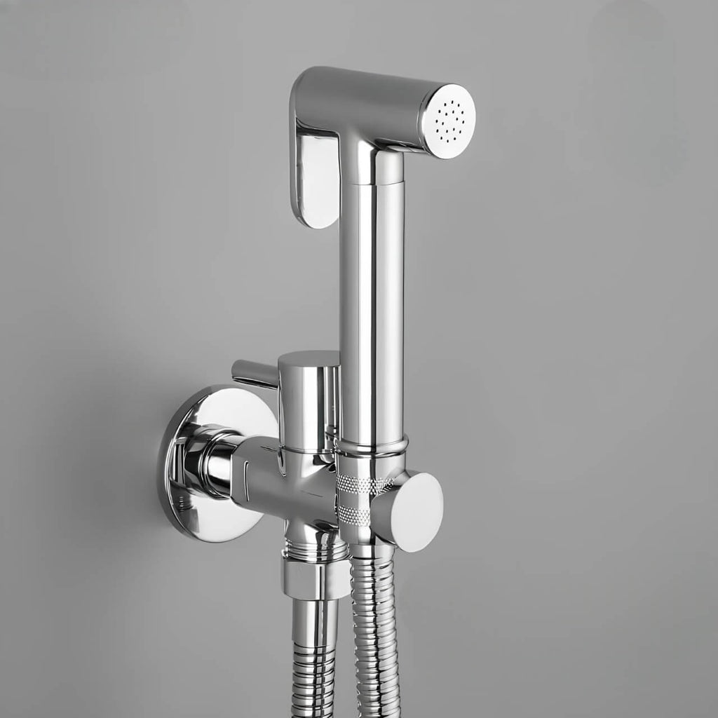 Douchette WC murale en laiton design épuré