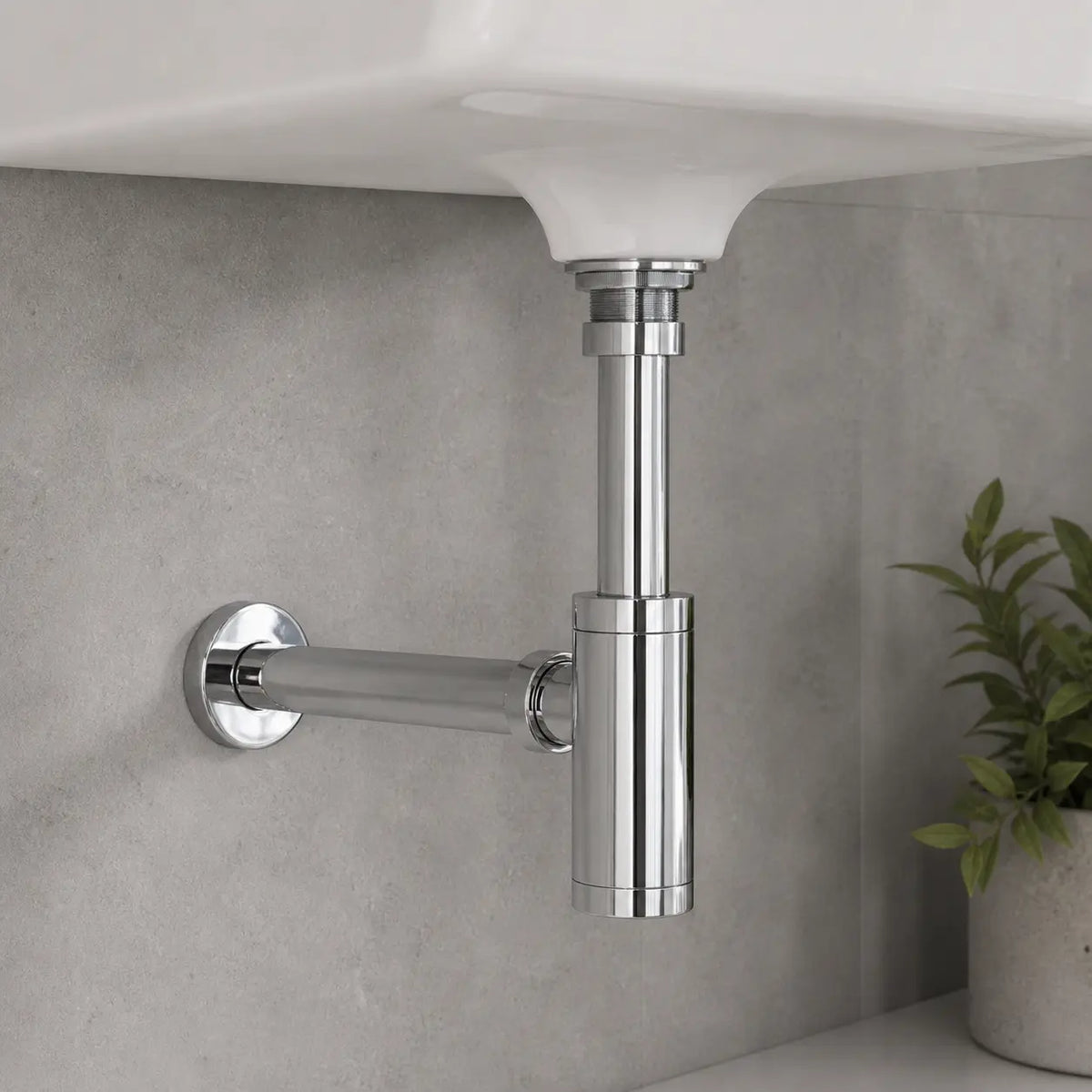 Siphon lavabo chrome